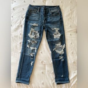 American Eagle Tomgirl Ripped Jeans
